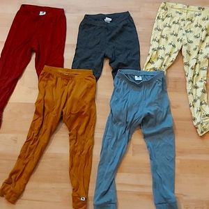 Bundle of 5 size 4T Little and Lively leggings